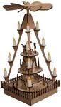 NOCH Weihnachtsmarkt-Pyramide mit Lichtern, 4,5 x 4,5 cm Mini-Bausatz f&uuml;r