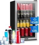 Klarstein Beersafe Getr&auml;nkek&uuml;hlschrank 124 L &ndash; K&uuml;hlschrank mit Glast&uuml;r,