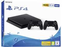 PlayStation 4 - Konsole (500 GB, schwarz, slim, F-Chassis) + zweiter DualShock 4