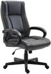CLP B&uuml;rostuhl ergonomisch mit Rollen und H&ouml;henverstellung, Chefsessel