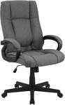CLP B&uuml;rostuhl ergonomisch mit Rollen und H&ouml;henverstellung, Chefsessel