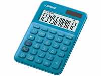 CASIO Tischrechner MS-20UC-BU, 12-stellig, in Trendfarben, Steuerberechnung,