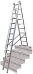 Krause Corda Alu Vielzweckleiter Treppenleiter 3x10 Tritte Sprossen L 615cm