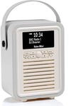 VQ Retro Mini DAB/DAB+ Digital- und FM-Radio mit Bluetooth und Weckfunktion -