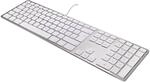 Matias FK318S-DE Aluminium Erweiterte USB Tastatur/Keyboard f&uuml;r Apple Mac OS 
