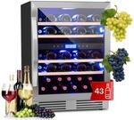 Klarstein Einbau-Weink&uuml;hlschrank, 2 Zonen Getr&auml;nkek&uuml;hlschrank Klein, Kleiner