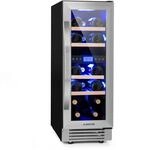 Klarstein Weink&uuml;hlschrank Vinovilla, 2 Zonen Getr&auml;nkek&uuml;hlschrank Schmal,...