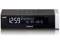 Lenco CR-630 DAB+ Radiowecker - Uhrenradio mit DAB+ und FM - 20 Senderspeicher -