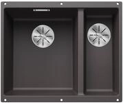 BLANCO SUBLINE 340/160-U | Granitsp&uuml;le aus SILGRANIT felsgrau | Einbauart: Unterbau
