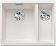 BLANCO SUBLINE 340/160-U | Granitsp&uuml;le aus SILGRANIT wei&szlig; | Einbauart: Unterbau 