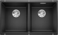 BLANCO SUBLINE 350/350-U | Granitsp&uuml;le aus SILGRANIT anthrazit | Einbauart: Unterbau