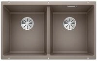 BLANCO SUBLINE 350/350-U | Granitsp&uuml;le aus SILGRANIT tartufo | Einbauart: Unterbau 