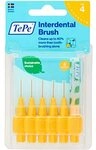 TePe Blisterverpackung Interdentalb&uuml;rsten gelb 0,7 mm, 1 Packung, 6 St&uuml;ck