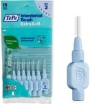 TePe Interdentalb&uuml;rste, Extra Soft, Blau, 0,6 mm/ISO 3, 8 Stk., Plaque-Entfernung,