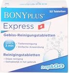BONYPLUS Express Gebiss-Reinigungsbrausetabletten, 32 St. Brausetabletten