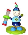 Hess Holzspielzeug 14526 - Zahnputzuhr aus Holz f&uuml;r Kinder, Serie Ritter, inkl.