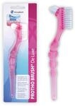 miradent Protho Brush&reg; De Luxe pink transparent Prothesenb&uuml;rste 1 St. | zwei