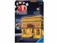 Ravensburger 3D Puzzle Triumphbogen bei Nacht 12522 - das berühmte Wahrzeichen aus
