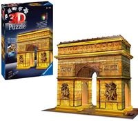 Ravensburger 3D Puzzle 12522 - Triumphbogen Night Edition - das weltbekannte