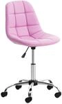 CLP B&uuml;rostuhl Emil I H&ouml;henverstellbarer Drehstuhl Mit Kunstleder-Bezug Farbe pink
