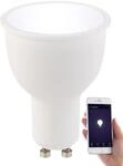 Luminea Home Control LED GU10 dimmbar: WLAN-LED-Lampe, Amazon Alexa & Google