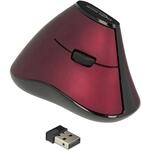 Delock Maus ergonomisch vertikal optisch 5-Tasten, 2,4 GHz Wireless, Funk Maus,