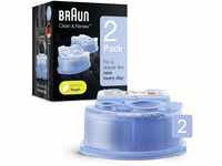 Braun Clean & Renew Reinigungskartuschen für elektrische Rasierer Herren, 2er-Pack,