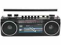 Trevi RR 501 BT Stereo Boombox tragbar Bluetooth, USB, SD, MP3, Schwarz