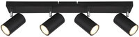 GLOBO Retrofit Deckenlampe mit 4 Spots ROBBY 56 cm schwarz