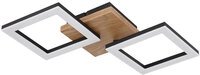 GLOBO LED Deckenlampe KERRY 46 x 22 cm Holzoptik
