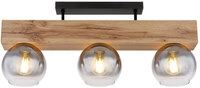 GLOBO Retrofit Deckenlampe MOITAS 65 cm Holz /grau