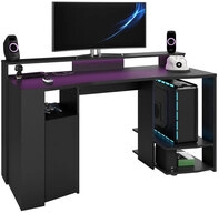 Parisot Gamertisch mit LED Beleuchtung schwarz