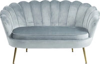 Sofa 2-Sitzer hellgrau