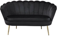 Sofa 2-Sitzer schwarz