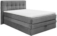 CASAVANTI Boxspringbett AMY 140 x 200 cm grau
