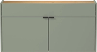 Mehrzweckschrank DAVID 110 x 57 cm Taupegr&uuml;n/Braun