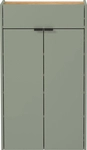 Garderobenschrank DAVID 56 x 97 cm taupegr&uuml;n/braun