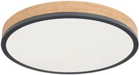 GLOBO LED Deckenlampe DORO 45 cm Holzoptik /anthrazit