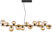 GLOBO LED Retrofit Balkenpendel RIHA 13-flg schwarz /amber
