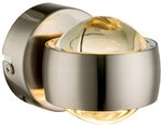 GLOBO LED Wandleuchte RANDI nickelfarbig