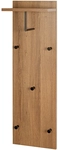 Wandgarderobe 30 x 100 cm braun/schwarz