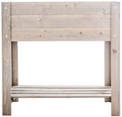 holz4home Hochbeet 80 x 37 cm grauwei&szlig;
