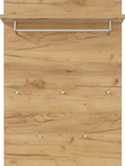 Garderobenpaneel LEVI 75 x 106 cm braun