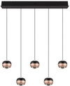 TRIO LED Balkenpendel TRS ORBIT 100 cm schwarz /coffee