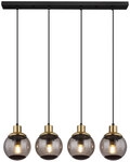 GLOBO Retrofit Balkenpendel POTTER 75 cm schwarz /messingfarbig