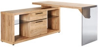 Winkelschreibtisch 142 x 74 x 140 cm Holznachbildung braun