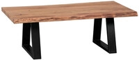 Couchtisch 115 x 60 cm Akazie Kufengestell