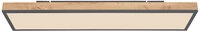 GLOBO LED Deckenlampe DORO 80 x 20 cm Holzoptik /anthrazit