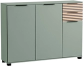 Schuhschrank ALEXA 141,9 x 105,5 cm pistaziegr&uuml;n/braun