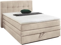 CASAVANTI Boxspringbett AMY 140 x 200 cm Cord beige
